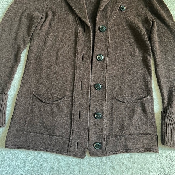 Women’s Eddie Bauer Grandpa Button Up Cardigan Sweater Boho Cozy Sz: SP - Picture 4 of 6